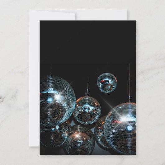 Disco bal Licht Feest Kaart (Achterkant)