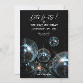 Disco bal Licht Feestelijke Verjaardagsfeest Kaart (Voorkant)