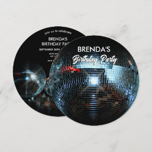 Disco bal Lichten Feestje  Kaart