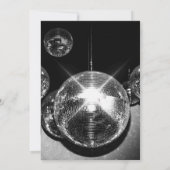 Disco bal Lichten Laten we dansen Feest Kaart (Achterkant)
