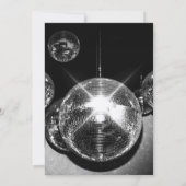 Disco bal Lichten Laten we dansen Feest Kaart (Achterkant)