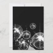 Disco bal Lichten Verjaardagsfeestje Kaart (Achterkant)