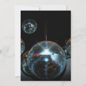 Disco bal Lichten Verjaardagsfeestje Kaart (Achterkant)