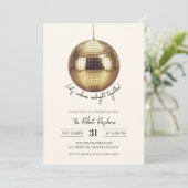 Disco bal Nieuwjaarsfeest  Kaart (Staand voorkant)
