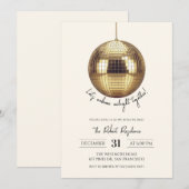 Disco bal Nieuwjaarsfeest  Kaart (Voorkant / Achterkant)