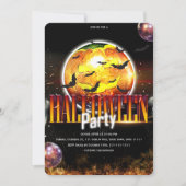 Disco Bal Pompoen Spooky Halloween Kaart (Voorkant)