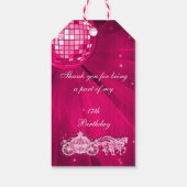 Disco Bal, Princess Coach & Paarden 17e Verjaardag Cadeaulabel (Achterkant)