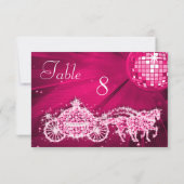 Disco Bal, Prinses Koets & Paarden Dubbelzijdig Kaart (Achterkant)
