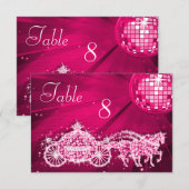Disco Bal, Prinses Koets & Paarden Dubbelzijdig Kaart (Voorkant / Achterkant)