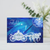Disco Bal, Prinses Koets & Paarden Dubbelzijdig Kaart (Staand voorkant)