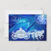 Disco Bal, Prinses Koets & Paarden Dubbelzijdig Kaart (Achterkant)