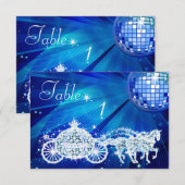 Disco Bal, Prinses Koets & Paarden Dubbelzijdig Kaart (Voorkant / Achterkant)