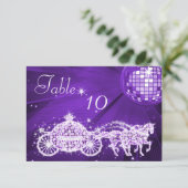 Disco Bal, Prinses Koets & Paarden Dubbelzijdig Kaart (Staand voorkant)