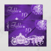 Disco Bal, Prinses Koets & Paarden Dubbelzijdig Kaart (Voorkant / Achterkant)