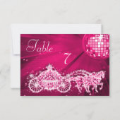 Disco Bal, Prinses Koets & Paarden Dubbelzijdig Kaart (Achterkant)