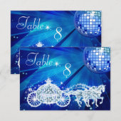 Disco Bal, Prinsessen Koets & Paarden Dubbelzijdig Kaart (Voorkant / Achterkant)