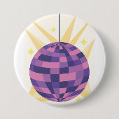 Disco Bal Ronde Button 7,6 Cm (Voorkant)