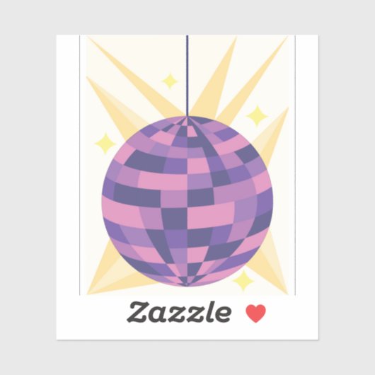 Disco Bal Sticker (Vel)