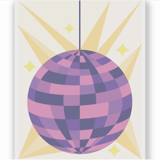 Disco Bal Sticker (Voorkant)