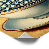 Disco Bal Trendy Kunst, Quirky Retro Keuken Muurde Poster (Hoek)