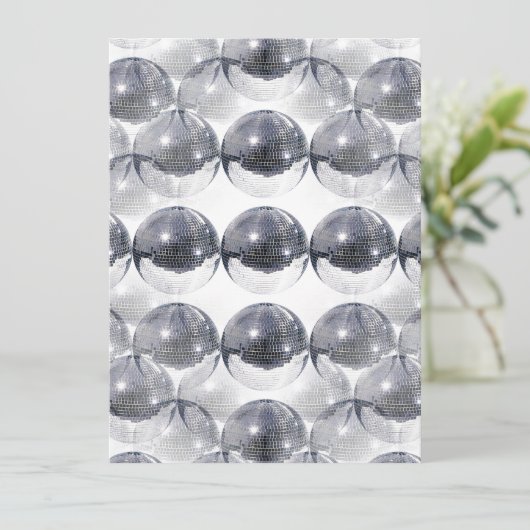 disco bal uitnodigingen (Staand voorkant)