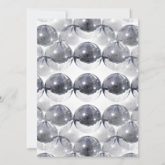 disco bal uitnodigingen (Voorkant)