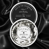 Disco bal verjaardagsfeestje Uitnodiging