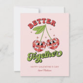 Disco Bal Verliefd Kers Beter Samen Kaart (Voorkant)