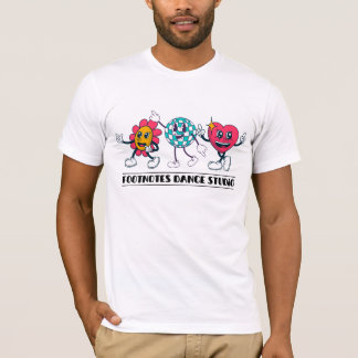 Disco bal voetnoten personeel shirt
