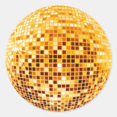 DISCO BALK RONDE STICKER (Voorkant)