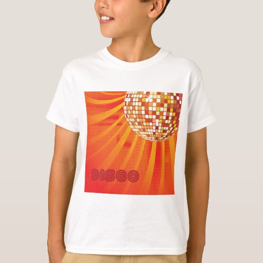 Disco Ball ~ 1980s Disco Music Dance T-shirt (Voorkant)