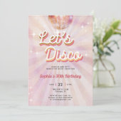 Disco Ball 70s Dance Party Retro 30e Verjaardag Kaart (Staand voorkant)