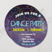 Disco BALL, 70's disco Dance verjaardagsfeestje Kaart (Voorkant / Achterkant)