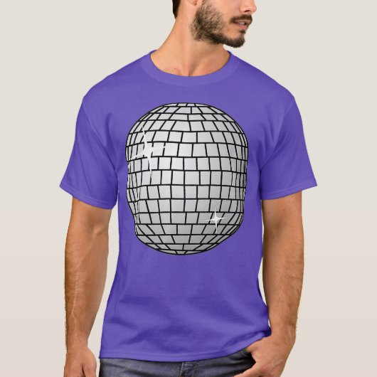 Disco Ball 80s Theme Dance Party Premium T-shirt (Voorkant)