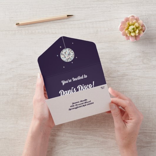 Disco Ball All In One Uitnodiging (VideoVideo)