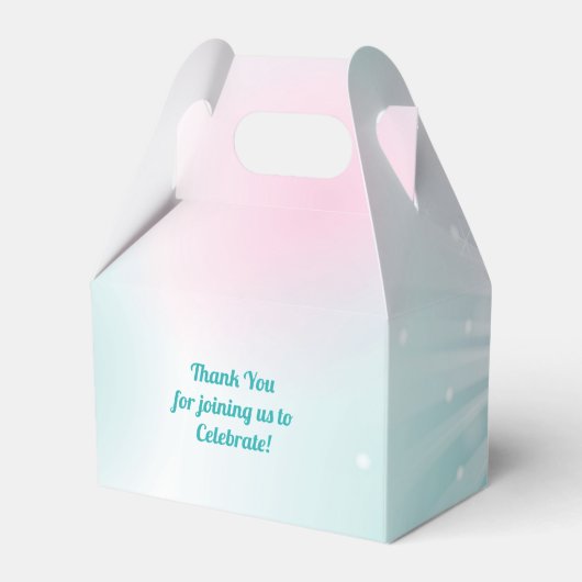 Disco Ball Baby shower Groovy Bedankdoosjes (Achterkant)