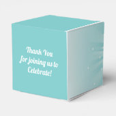 Disco Ball Baby shower Groovy Blue Boy Bedankdoosjes (Achterkant)