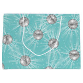 Disco Ball Baby shower Groovy Blue Boy Groot Cadeauzakje (Voorkant)