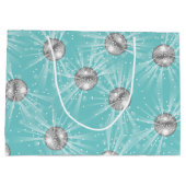 Disco Ball Baby shower Groovy Blue Boy Groot Cadeauzakje (Achterkant)