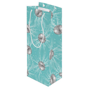 Disco Ball Baby shower Groovy Blue Boy Wijn Cadeautas