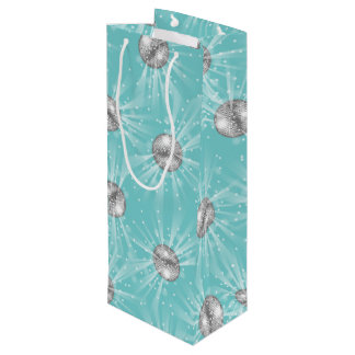 Disco Ball Baby shower Groovy Blue Boy Wijn Cadeautas