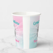 Disco Ball Baby shower Groovy Papieren Bekers (Links)