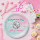 Disco Ball Baby shower Groovy Papieren Bordje (Feest)