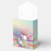 Disco Ball Baby shower Groovy Pastel Rainbow Bedankdoosjes (Geopend)