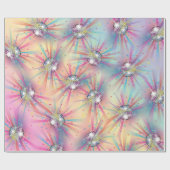 Disco Ball Baby shower Groovy Pastel Rainbow Cadeaupapier (Vlak)