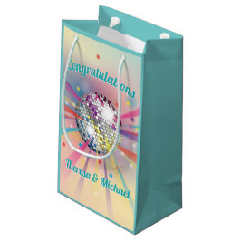 Disco Ball Baby shower Groovy Pastel Rainbow Klein Cadeauzakje
