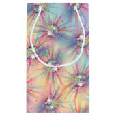 Disco Ball Baby shower Groovy Pastel Rainbow Klein Cadeauzakje (Achterkant)