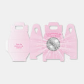 Disco Ball Baby shower Groovy Roze Meisje Bedankdoosjes (Uitgevouwen)