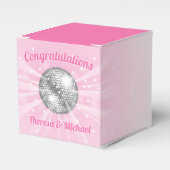 Disco Ball Baby shower Groovy Roze Meisje Bedankdoosjes