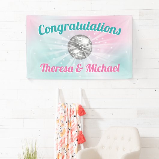 Disco Ball Baby shower Groovy Spandoek (Insitu)